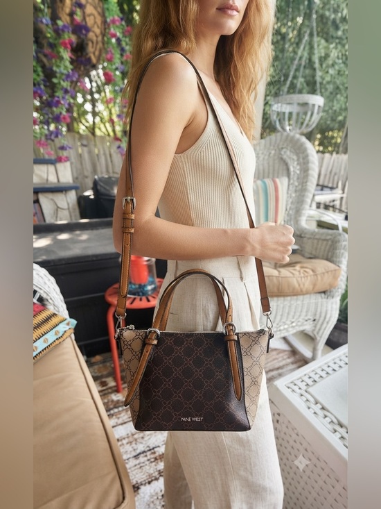 Nine West Handbags - Nine West EUC Coated Canvas
Mini Satchel/Crossbody
Handbag clean interior